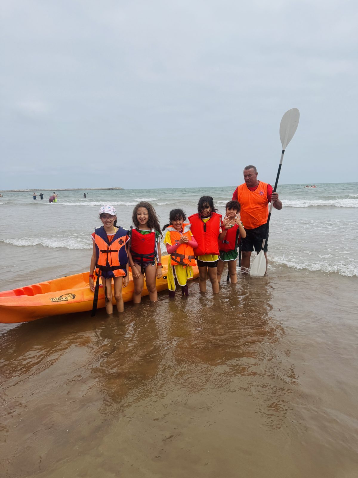 Sortie en kayak pendant le camp