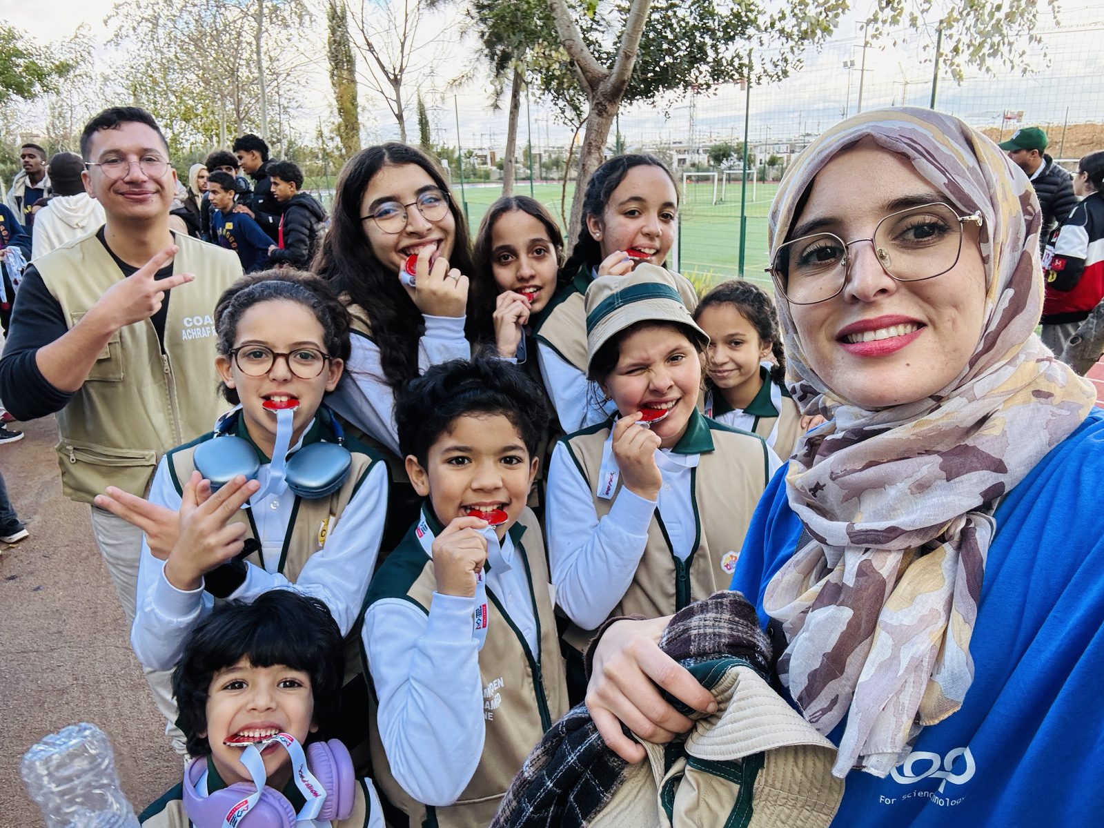 Groupe d'enfants au centre FADAA Al Maouhiba